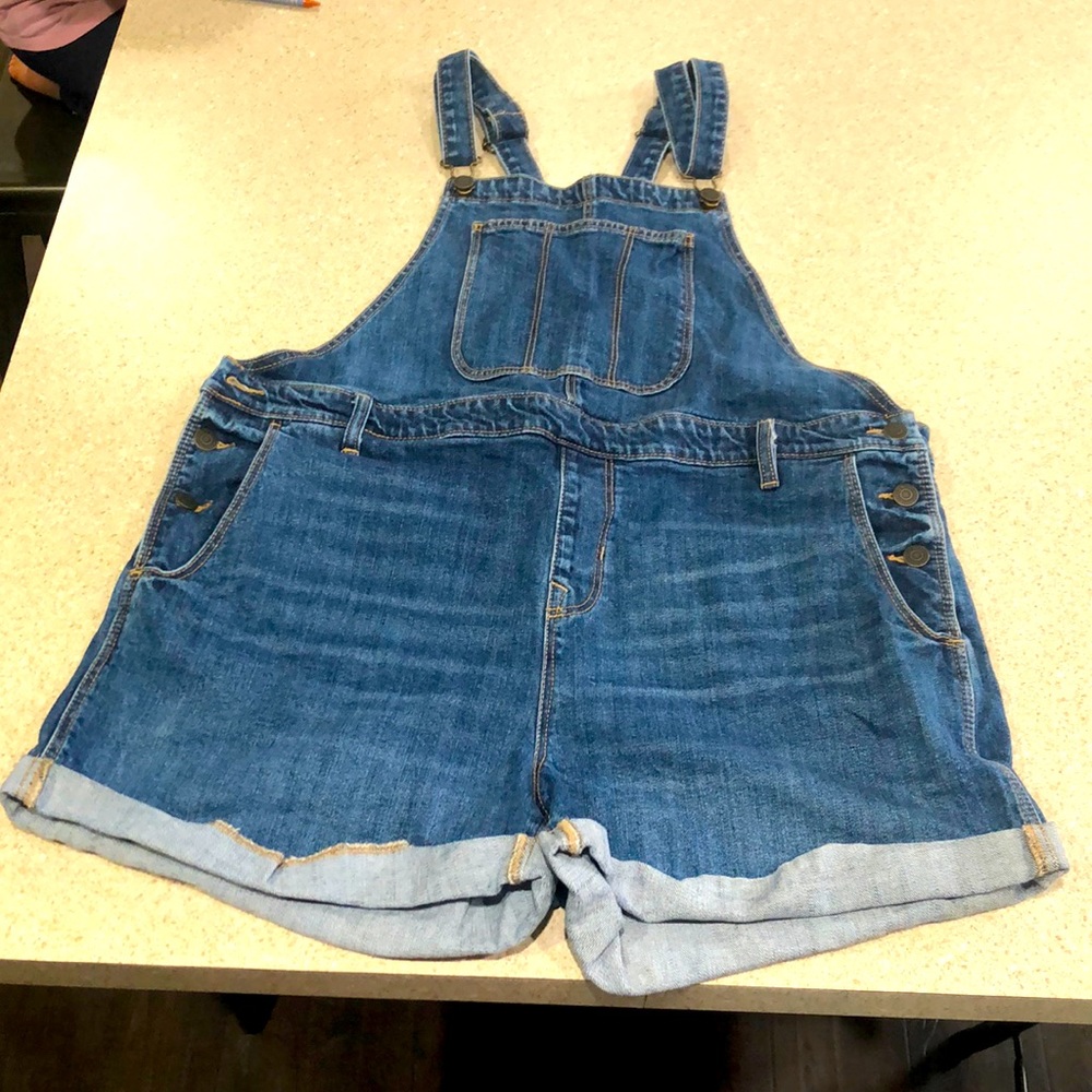 Jean short overalls